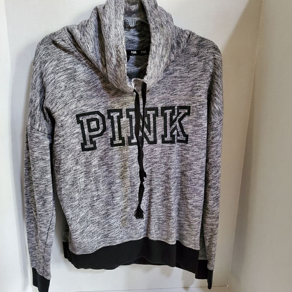 VS pink cowl neck hoodie